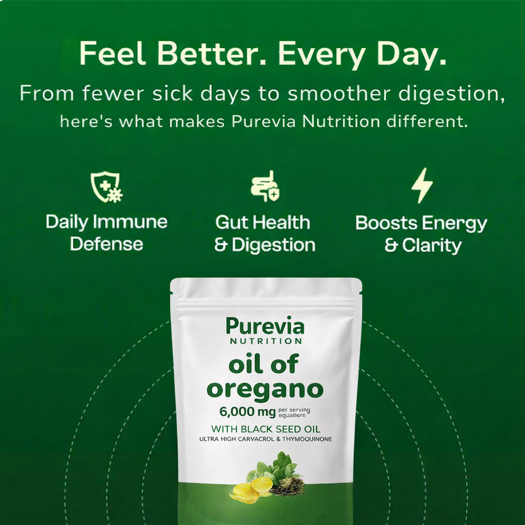 Oil Of Oregano Softgels - Purevia Nutrition